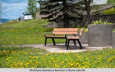 Wishbone Aylesbury Benches in Burns Lake BC